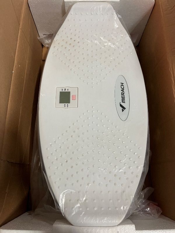Photo 1 of *PINK* MERACH Balance Board for Adults, Rocking Stepper with Resistance Bands, Portable Wobble Board Featuring LCD Monitor, 300 lbs Capacity Ski Twister Trainer for Full Body Workout at Home Gym, Pink
