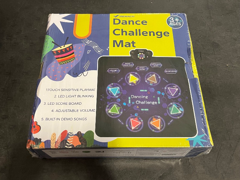 Photo 1 of Dance Mat for Kids, Light-Up Dance Pad with Wireless Bluetooth, 8 Modes & 3 Levels Music Dance Game Mat, Christmas Birthday Toy Gift for Girls Boys Ages 3-12 Years