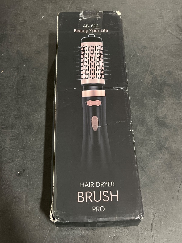 Photo 1 of Rotating Hair Dryer Brush Ceramic, Blow Dryer Brush 2 Spin Brushes Set 1.5 Inch &2 Inch, One-Step Hot Air Brush Volumizer, Smooth, C-Curls|Black (Black)
