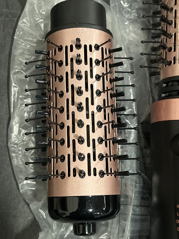 Photo 1 of Rotating Hair Dryer Brush Ceramic, Blow Dryer Brush 2 Spin Brushes Set 1.5 Inch &2 Inch, One-Step Hot Air Brush Volumizer, Smooth, C-Curls|Black (Black)
