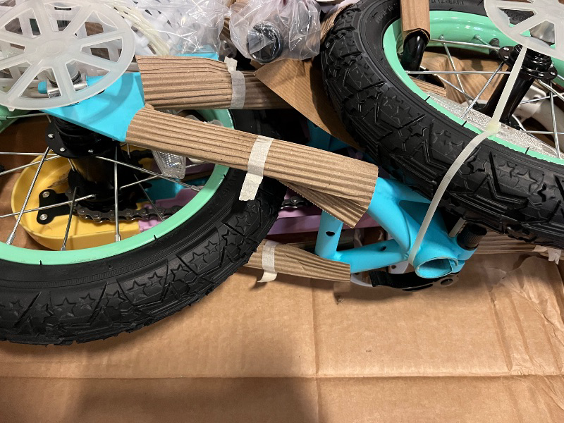 Photo 1 of JOYSTAR 12 14 16 Inch Kids Bike for 2-7 Years Girls 33-53 Inch Tall, Toddler Girls Bike with Training Wheels, Rainbow Bikes, Children Bicycle, Macaroon
