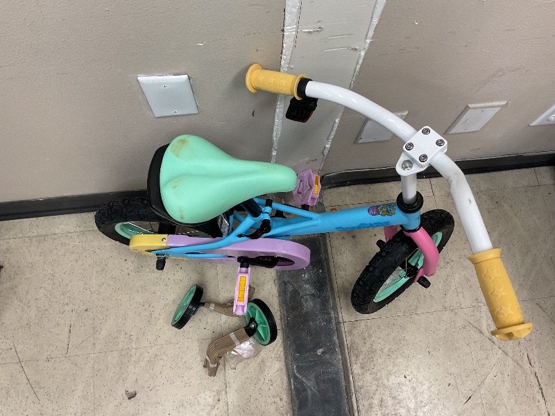 Photo 1 of JOYSTAR 12 14 16 Inch Kids Bike for 2-7 Years Girls 33-53 Inch Tall, Toddler Girls Bike with Training Wheels, Rainbow Bikes, Children Bicycle, Macaroon
