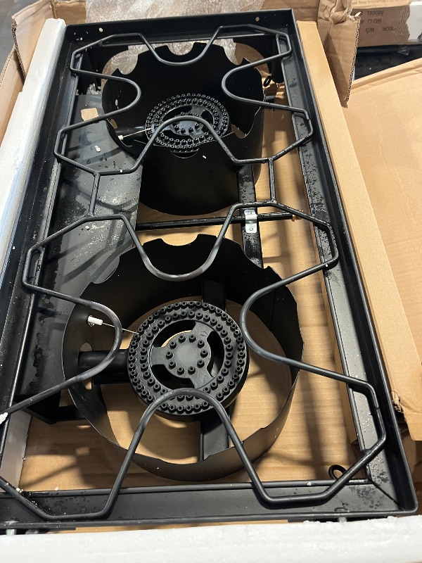 Photo 1 of Bestfire 2 burner Camping Stove with Auto Ignition Button,Side Shelves & Regulator150,000 BTU High Pressure Gas Stove Propane Burner With Removable Legs for Outdoor BBQ&Backyard Cooking Camping Home