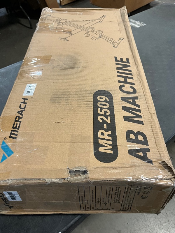 Photo 1 of MERACH Dual Track Ab Machine, Adjustable Ab Trainer Machine, Ab Workout Equipment for Home Gym, Ergonomic Arc Track for Better Abs, Foldable Workout Machine for Full Body Workout Home Exercise (Black)
