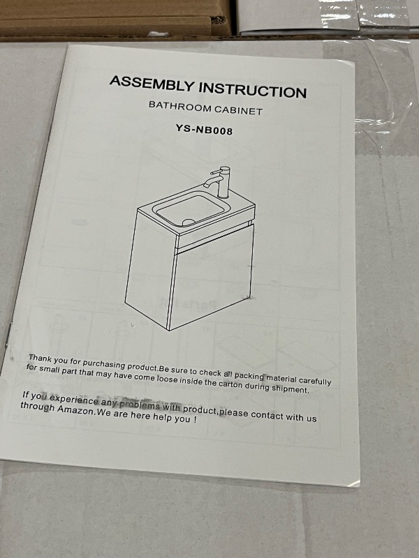 Photo 1 of 16" Small Bathroom Vanity Sink Combo, Modern Painted Wall Mounted Floating Cabinet W/Resin Basin Sink Top, Chrome Water Save Faucet & Pop Up Drain