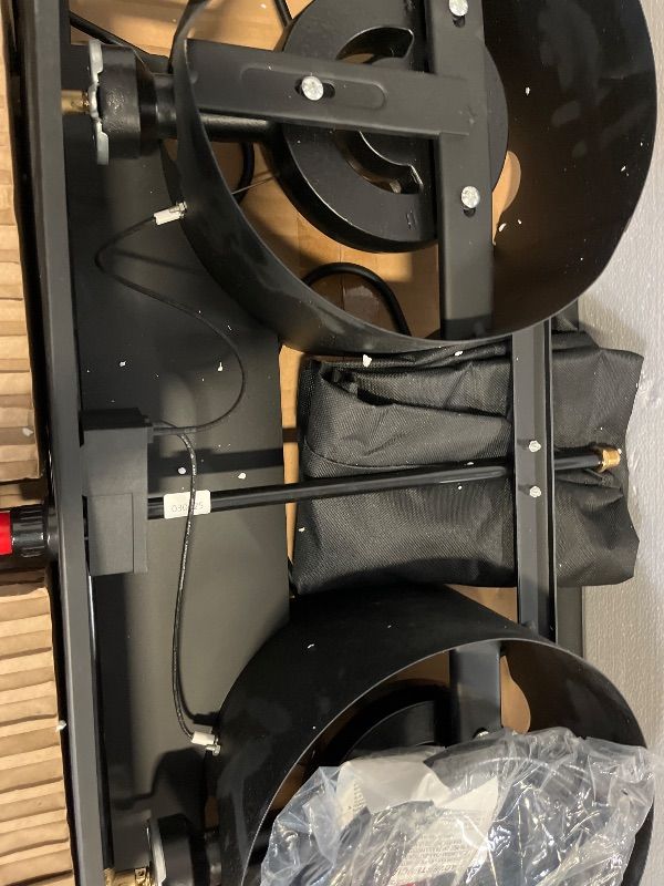 Photo 1 of Bestfire 2 burner Camping Stove with Auto Ignition Button,Side Shelves & Regulator150,000 BTU High Pressure Gas Stove Propane Burner With Removable Legs for Outdoor BBQ&Backyard Cooking Camping Home
