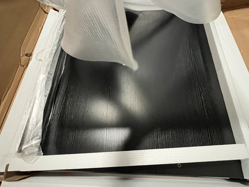 Photo 1 of LVB 70.8" Black Computer Desk, Large Industrial Pc Study Home Office Desk, Long Modern Wood Gaming Work Writing Desk for 2 Person, Farmhouse Double Workstation Executive Desk with Storage in Bedroom