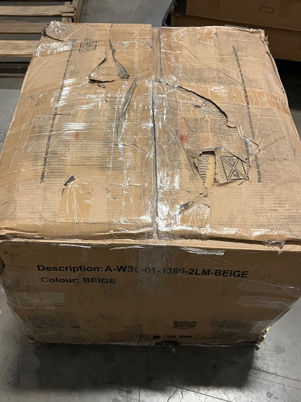 Photo 1 of Beige Polished Microfiber Power Motion Recliner Chair