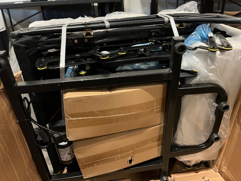 Photo 1 of Beige Polished Microfiber Power Motion Recliner Chair