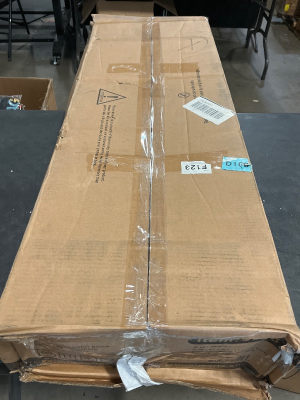 View 4 of Entryway Bench - Bench for Bedroom, Modern Ottoman End of Bed, Corduroy Padded Benches for Living Room, Foyer, Mudroom, Hallway - 39" L x 14" W x 17" H