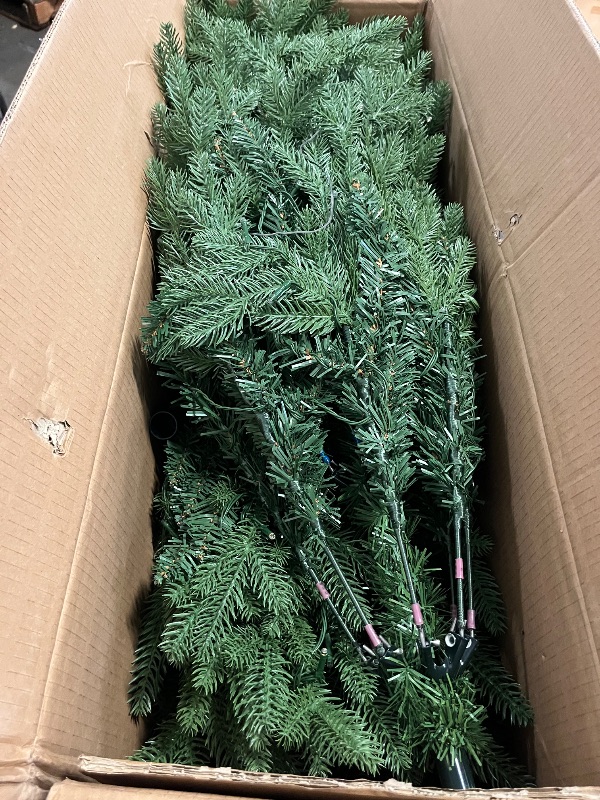 Photo 1 of 6ft Green Christmas Tree with Storage Bag and 8 Mode Lighting 