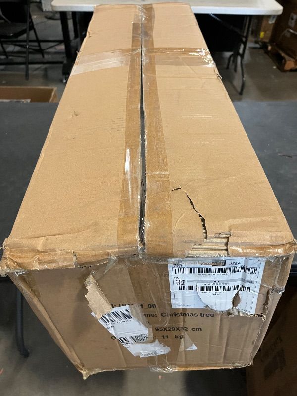 Photo 1 of 6ft Green Christmas Tree with Storage Bag and 8 Mode Lighting
