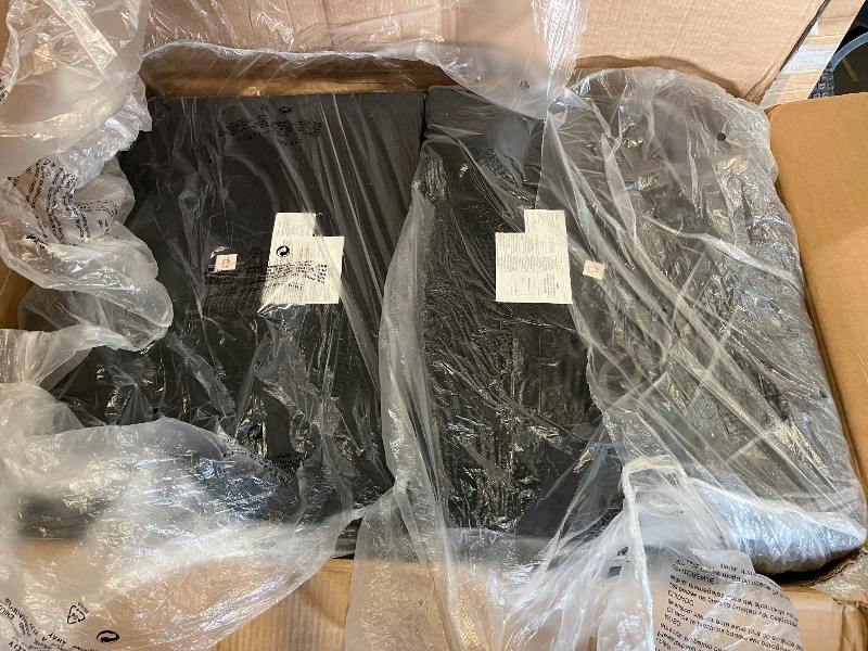 Photo 1 of 50 Inch Loveseat Sofa | Comfy Small Couch for Bedroom, Living Room, Office | Mini 2 Seater Sofa in a Box | Deep Seat with Double Layer Upholstered Cushion, Removable Cover, Chenille Fabric | Black
