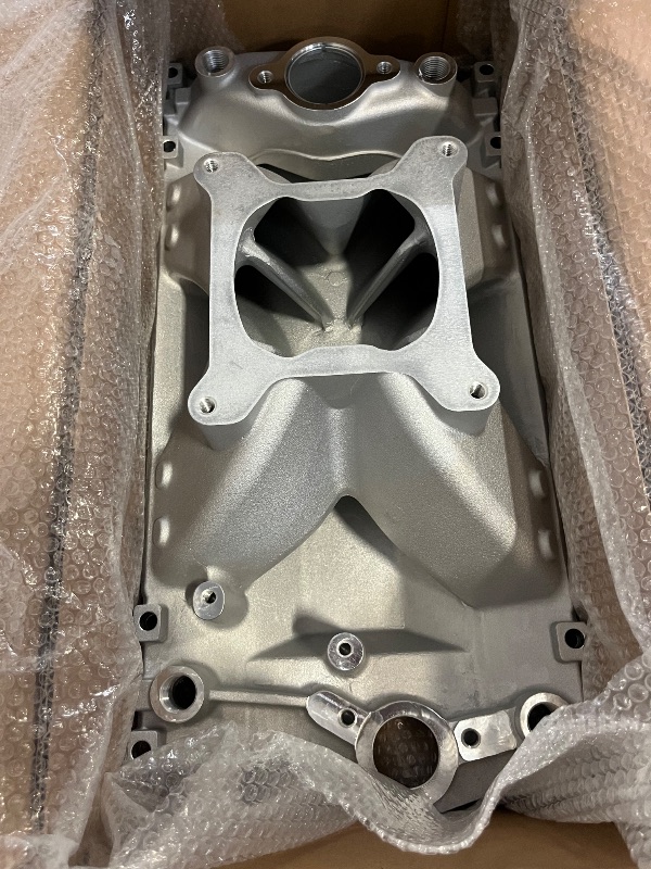 Photo 1 of Aluminum Single Plane Intake Manifold Compatible with Chevrolet Big Block V8 BBC 396-454 Engines
