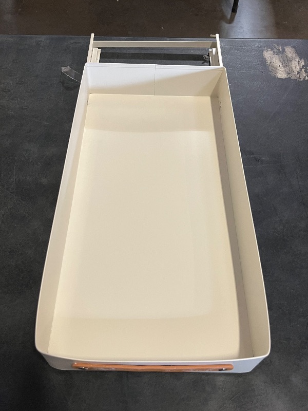 Photo 1 of Kitchen Bathroom Under Sink Organizers and Storage, Multi-Purpose Stackable Pantry Countertop Pull Out Cabinet Organizer with Removable Drip Tray and Handle
