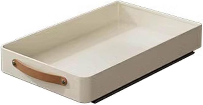 Photo 1 of Kitchen Bathroom Under Sink Organizers and Storage, Multi-Purpose Stackable Pantry Countertop Pull Out Cabinet Organizer with Removable Drip Tray and Handle
