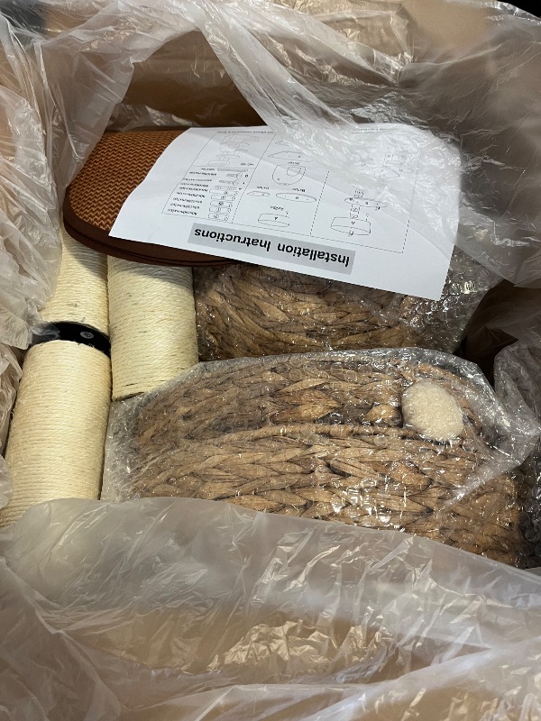 Photo 1 of Cat Tree Tower Condo with Scratching Posts, Platform & Hammock, Cat Activity Center Play Furniture for Kittens, Cats, and Pets
