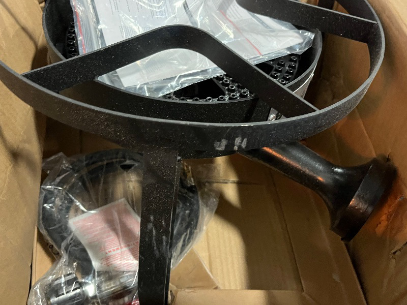 Photo 1 of Bestfire High Pressure Propane Burner, 120000 BTU Single Propane Stove with 4.1ft 0-20Psi Adjustable Hose with Regulator, 16" Square Steel Cooktop for Camping
