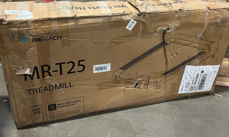 Photo 1 of MERACH W50 Walking Pad Treadmills for Home, 12% Auto Incline, 400lbs Capacity, 3.5HP Super Quiet Brushless, 16.5"x41.3" Spacious Running Belt, Under Desk Treadmill with Remote & LED
