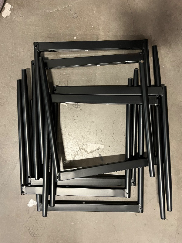 Photo 1 of Dining Chairs Set for 4, PU Leather Chairs for Small Space, Apartment, Black