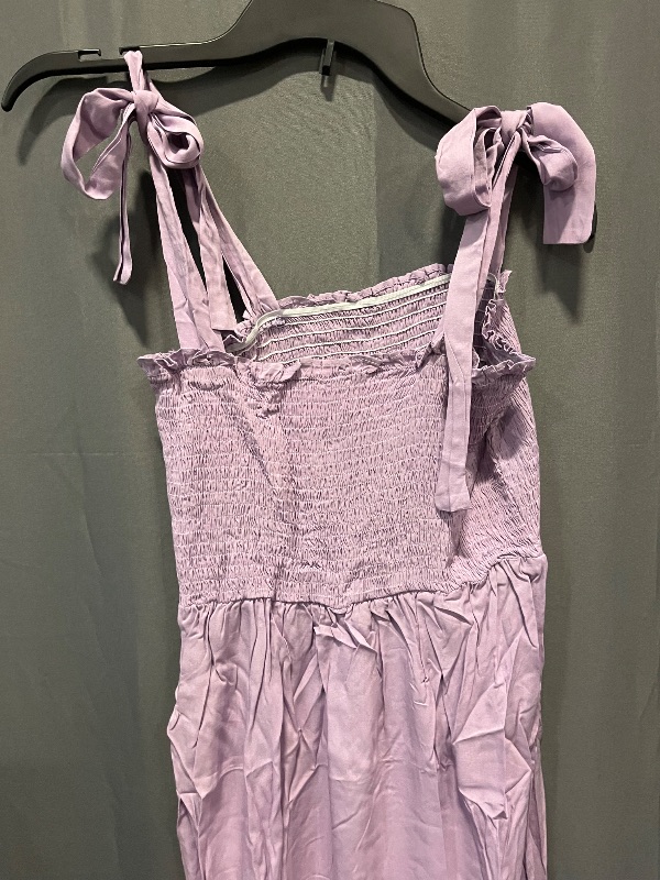 Photo 1 of (S) Women's 2026 Summer Boho Spaghetti Strap Square Neck Solid Color Ruffle A Line Beach Long Maxi Dress
