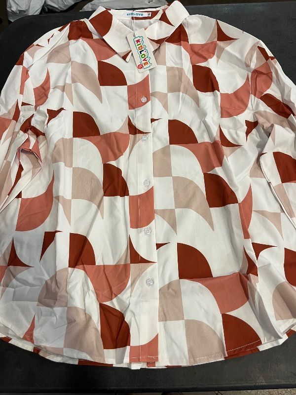 Photo 1 of (L) Womens Button Down Shirts and Shorts Set Two Pieces Pajama Set Summer Casual Long Sleeve Outfits with Pockets
