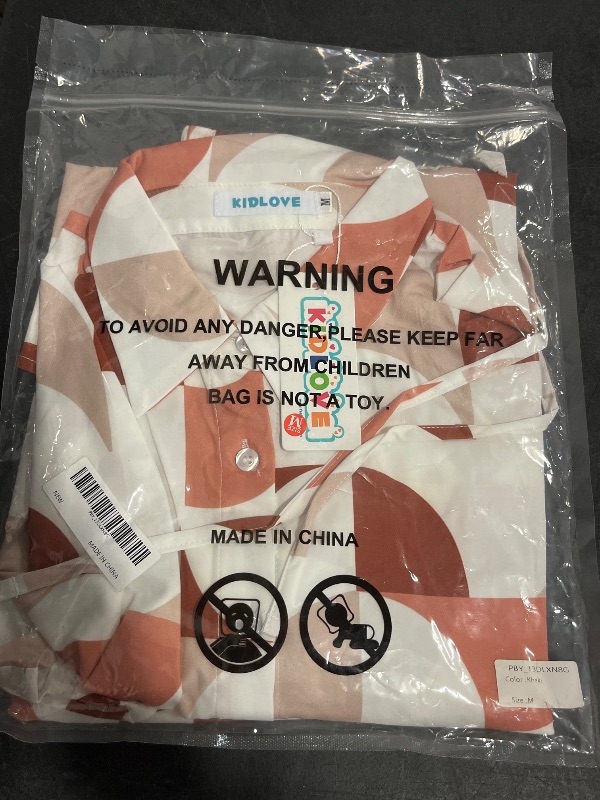 Photo 1 of (M) Womens Button Down Shirts and Shorts Set Two Pieces Pajama Set Summer Casual Long Sleeve Outfits with Pockets
