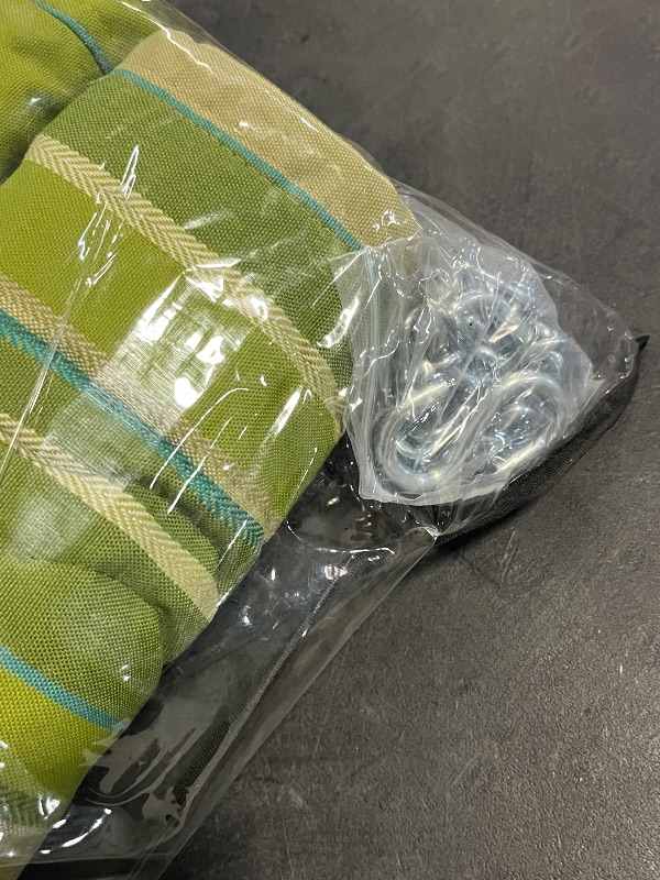 Photo 1 of Reversible 2-Person Quilted Hammock w/ Spreader Bars, Pillow & Hanging Hardware | 55-in. Wide | 420 Lb. Capacity
