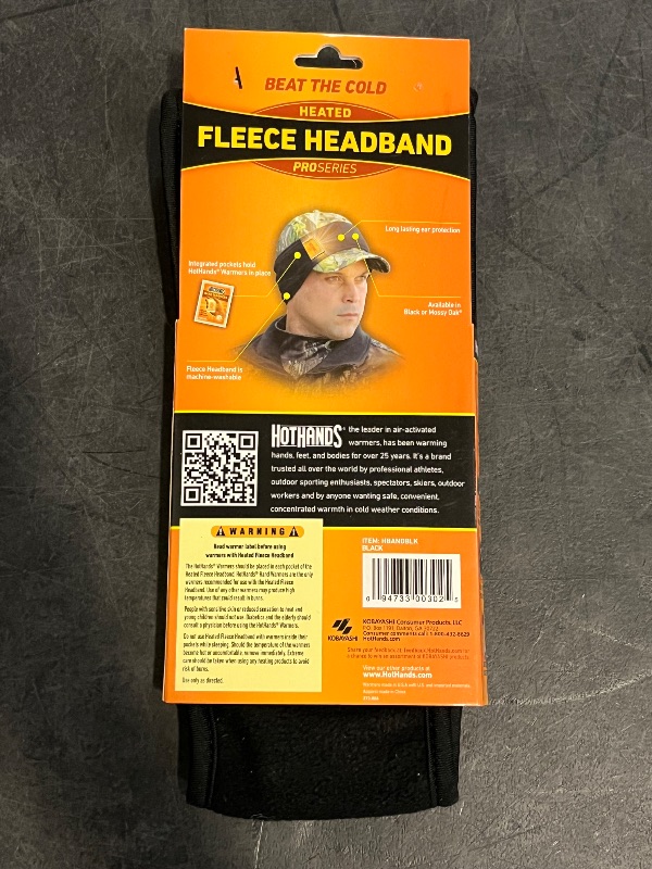 Photo 1 of HotHands Heated Fleece Headband
