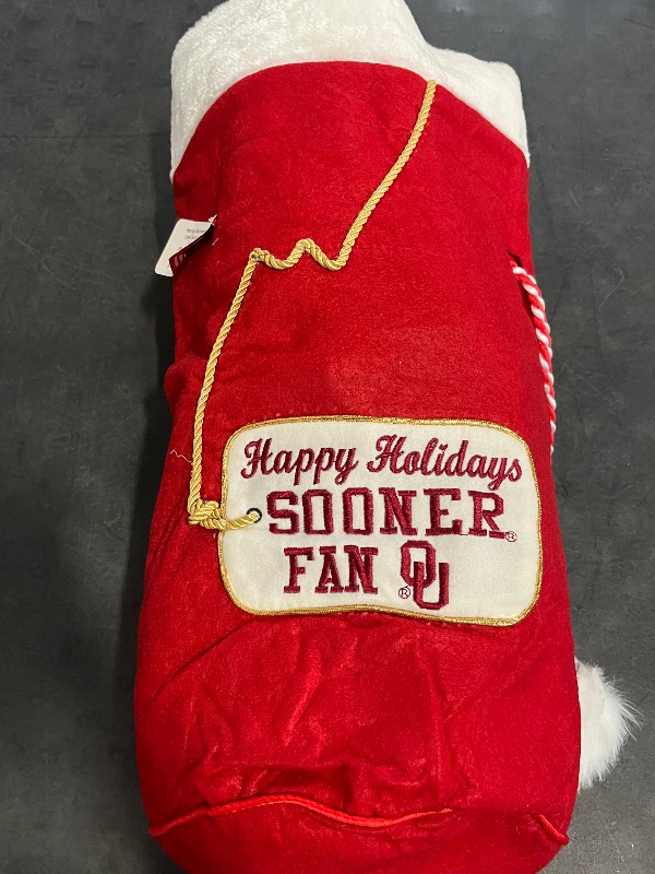 Photo 1 of *Similiar* "Happy Holidays Sooner Fan" Christmas Gift Bag 