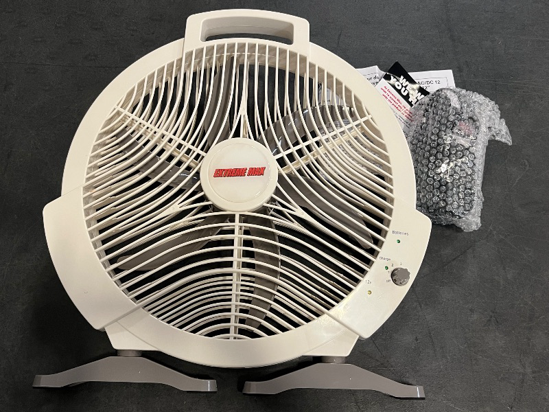 Photo 1 of Extreme Max 12" Battery Operated Rechargeable Box Fans