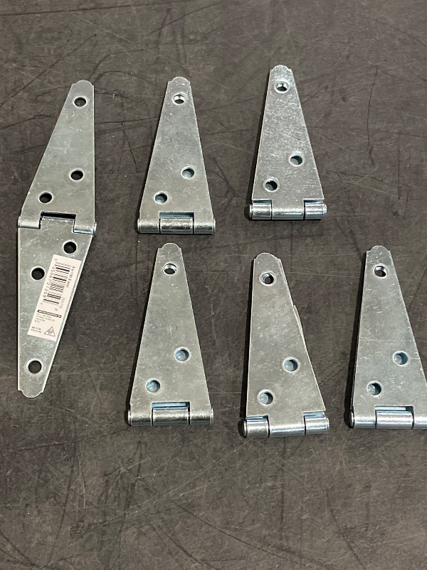 View 2 of Bulldog Hardware 4 in. Heavy Duty Strap Hinge Zinc Plated, 6 Pcs
