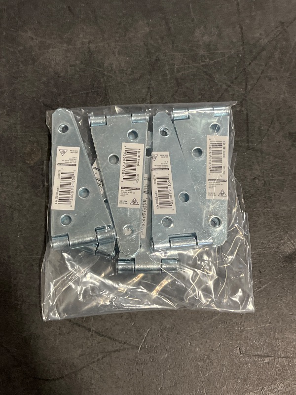 View 3 of Bulldog Hardware 4 in. Heavy Duty Strap Hinge Zinc Plated, 6 Pcs