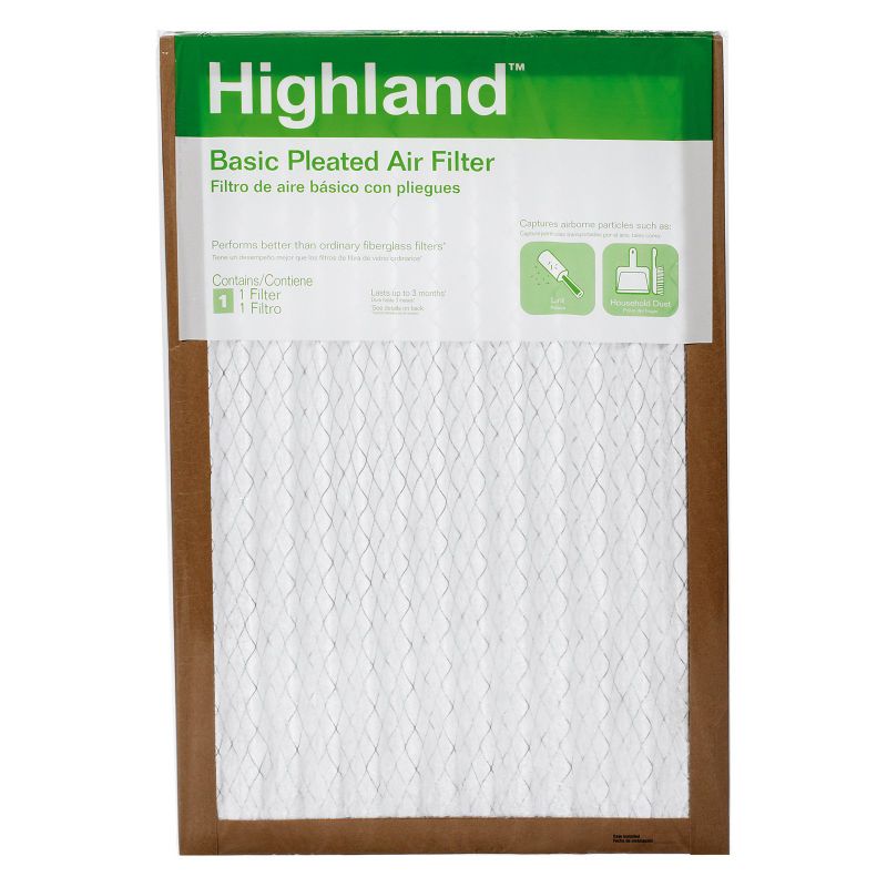 Photo 1 of 3M PHDW00DC-6 Highland Basic Pleated Allergen Air Filter , 10X20X1