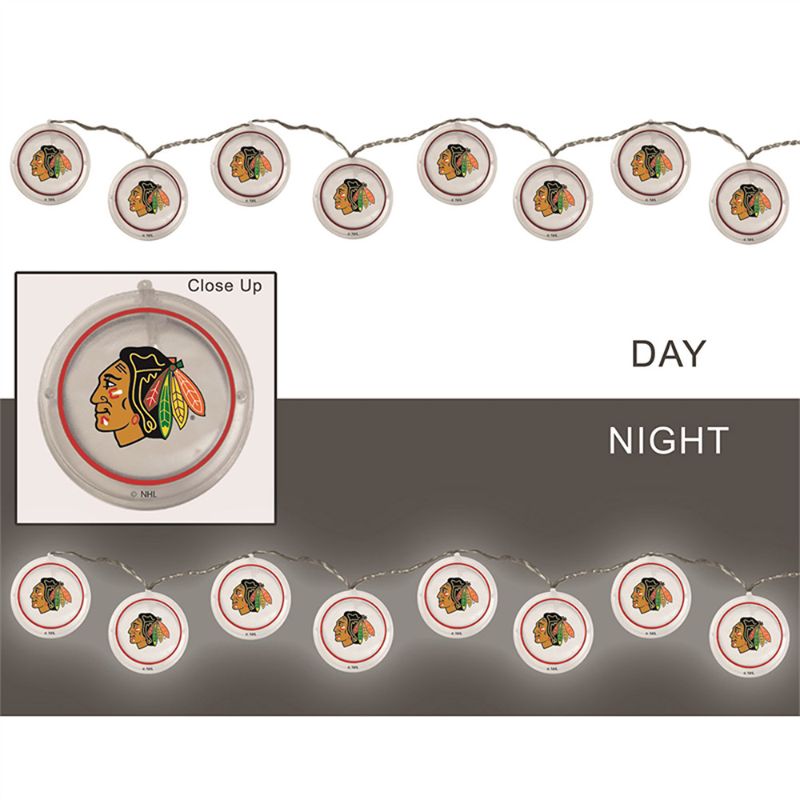 Photo 1 of Chicago Blackhawks String Lights
