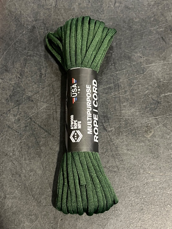 Photo 1 of Atwood Rope Multipurpose 100 Feet Core Nylon Parachute Cord Outside Survival Gear Made in USA | Lanyards, Bracelets, Handle Wraps, Keychain