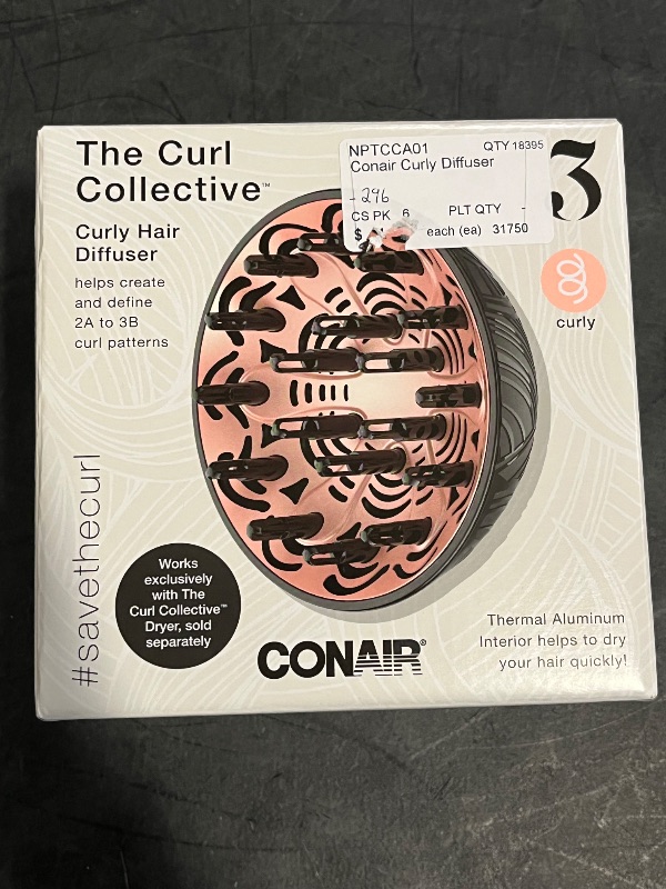 Photo 1 of Conair Curl Collective Coily Hair Diffusers, One Size
