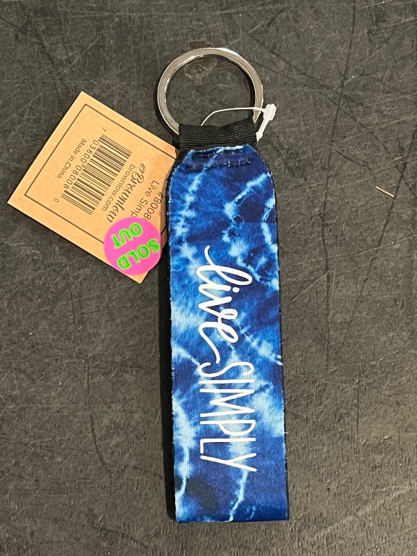 Photo 1 of Brownlow Gifts Simple Inspirations Wristlet Lanyard Keychain Holder, 6.5-Inch, Coastal Live Simply
