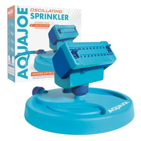 Photo 1 of Aqua Joe Mini Gear-Driven Oscillating Sprinkler on Sled Base Customizable Coverage 4 250 Sq. Ft. Max Coverage
