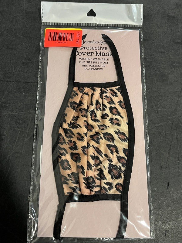 Photo 1 of BrownLow Gifts Protective Cover Mask , Machine Wash 95% Polyester , Cheetah 