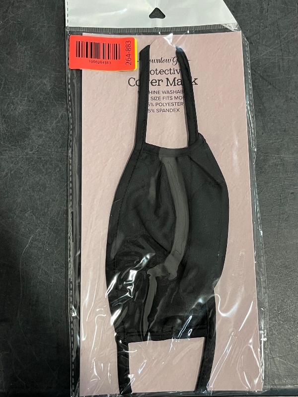 Photo 1 of BrownLow Gifts Protective Cover Mask , Machine Wash 95% Polyester , Black