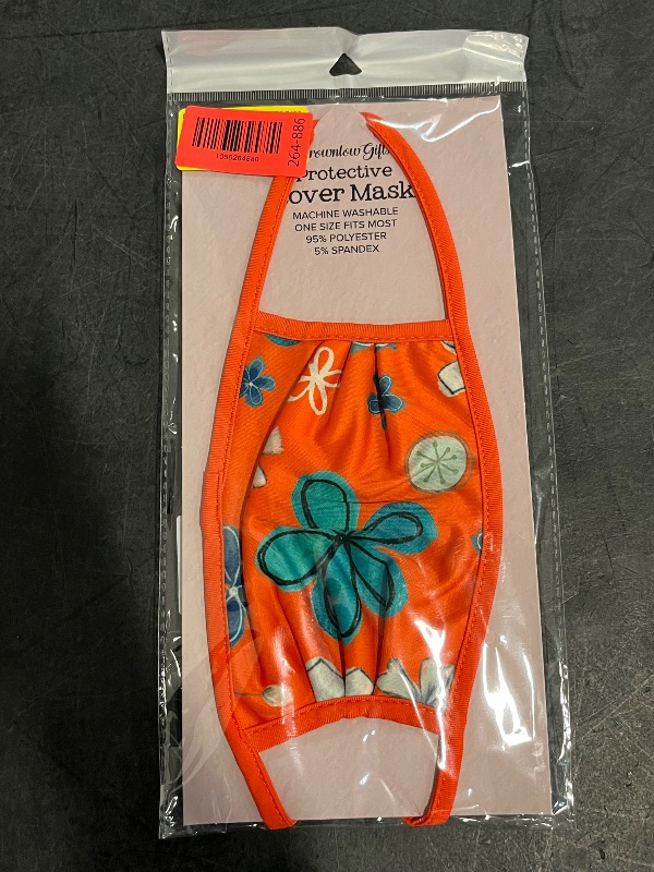Photo 1 of BrownLow Gifts Protective Cover Mask , Machine Wash 95% Polyester , Orange