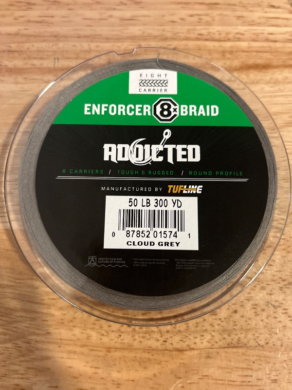 Photo 1 of ADX Enforcer 8x Braided Line , Cloud Grey , 50lbs, 300 Yards 