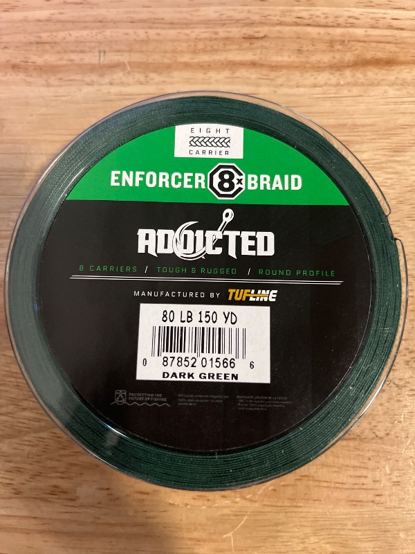 Photo 1 of ADX Enforcer 8x Braided Line, Green, 80Lbs, 150Yds 