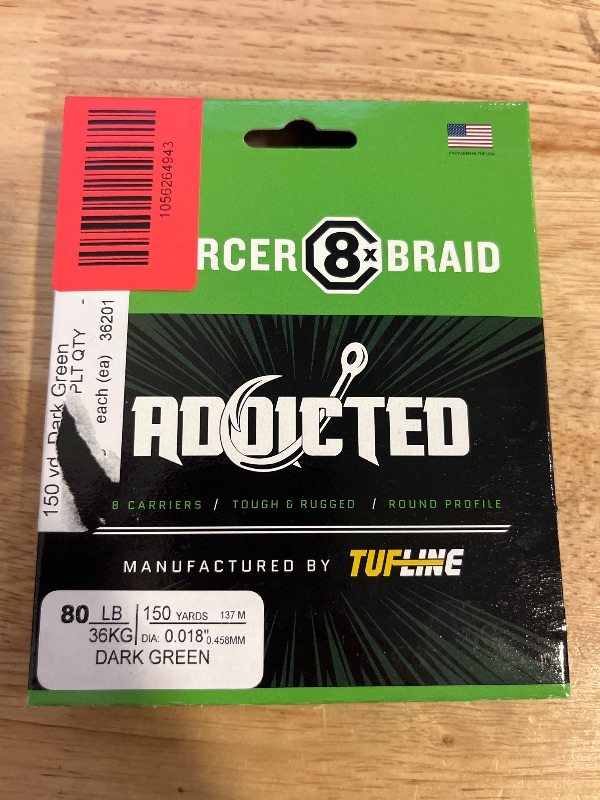 Photo 1 of ADX Enforcer 8x Braided Line, Green, 80Lbs, 150Yds 