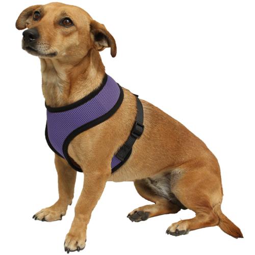 Photo 1 of (S) Paws & Pals Dog Harness Easy Walking Collar Soft Vest for Pet Control - SM - Purple