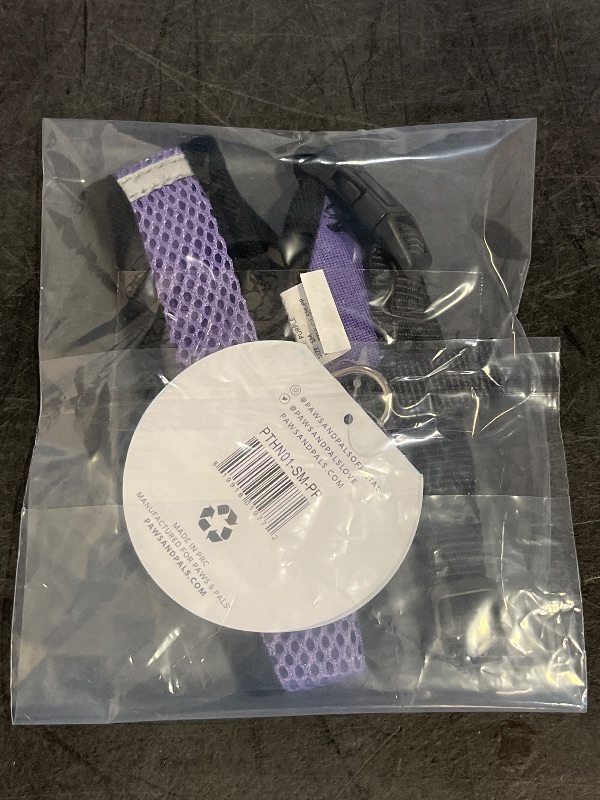 Photo 1 of (S) Paws & Pals Dog Harness Easy Walking Collar Soft Vest for Pet Control - SM - Purple