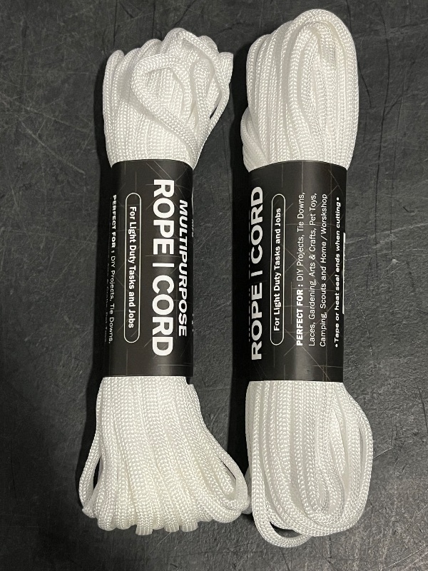 Photo 1 of Atwood Rope Multipurpose 100 Feet Core Nylon Parachute Cord Outside Survival Gear Made in USA | Lanyards, Bracelets, Handle Wraps, Keychain