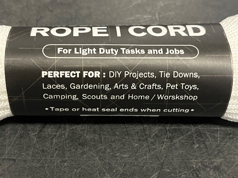 Photo 1 of Atwood Rope Multipurpose 100 Feet Core Nylon Parachute Cord Outside Survival Gear Made in USA | Lanyards, Bracelets, Handle Wraps, Keychain