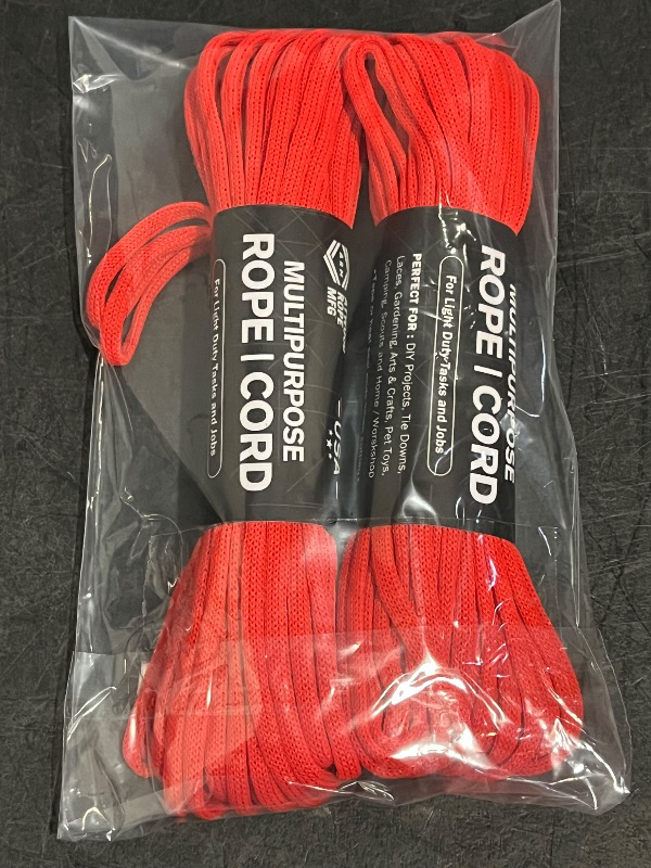 Photo 1 of Atwood Rope Multipurpose 100 Feet Core Nylon Parachute Cord Outside Survival Gear Made in USA | Lanyards, Bracelets, Handle Wraps, Keychain